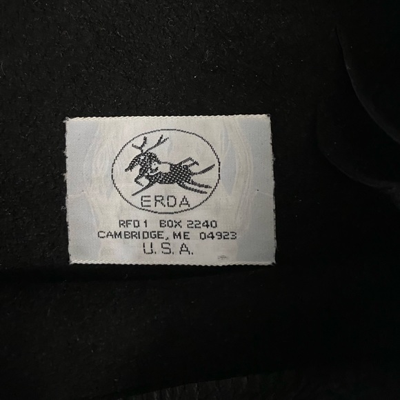 ERDA Vtg Handmade Deer- hide Shoulder crossbody Black purse Unique & stylish - Picture 3 of 16